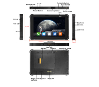 Tablet robusta con soporte para 5G, procesador MTK6877 más rápido, Android 15, pantalla de 10 pulgadas, batería doble de larga duración.