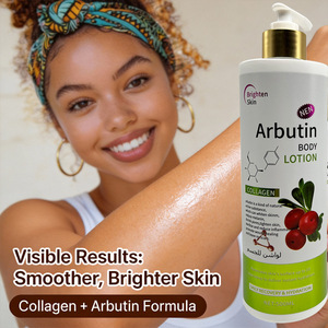 Loción Corporal para el Cuidado de la Piel con Alfa Arbutina, Alto Contenido de Colágeno, Vitamina E, <span class=keywords><strong>Ácido</strong></span> Hialurónico, Blanqueadora para Mujeres, Anti-Manchas Oscuras, Hidratante Natural - Product Image 2