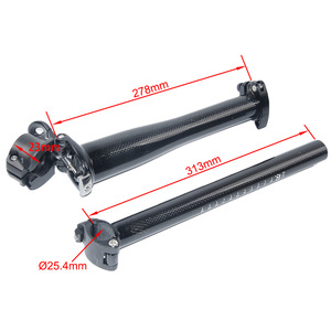 Bicicleta <span class=keywords><strong>Plegable</strong></span> de Fibra de <span class=keywords><strong>Carbono</strong></span>, Bicicleta de Ruedas Pequeñas, Tubo de Dirección Telescópico, Patrón 3K, Brillante/Mate, 580g - Product Image 6