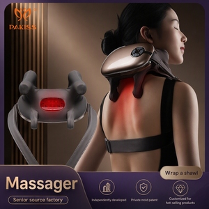 Masajeador Inalámbrico para Cuello y Hombros PAKISS OEM ODM, 6 Nodos de Amasamiento, 4 Modos, 3 Niveles, Control Remoto por Voz, Función de Calor, Uso Doméstico - Product Image 1