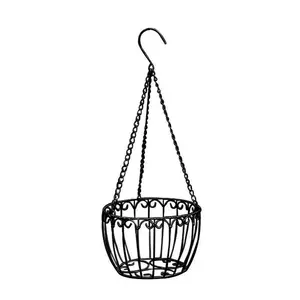 Factory Direct Selling Coconut Baskets Cross-border New Garden Iron Metal Hanging Basket