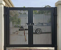 Personnalisé Nouveau Produit Style Italien En Fer Forgé Décorer pour Portes Cour Porte En Fer