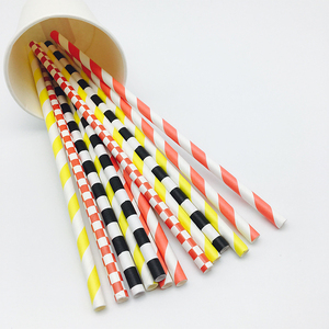 Disposable Biodegradable Paper Wrapped Paper <strong>Straw</strong> Colored Kraft Paper <strong>Straw</strong> for <strong>Milkshake</strong> Party - Product Image 2