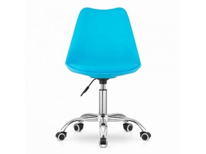 <span class=keywords><strong>Silla</strong></span> de Oficina Moderna y Económica, Giratoria, de Plástico, con Cojín Índigo, con Elevación a Gas - Product Image 4