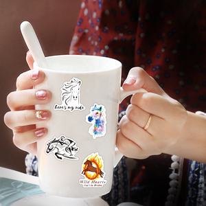 Calcomanías adhesivas <span class=keywords><strong>para</strong></span> espectáculo <span class=keywords><strong>de</strong></span> arte <span class=keywords><strong>de</strong></span> montar a caballo, nuevo estilo, 100 Uds., <span class=keywords><strong>para</strong></span> niña, estudiante, cuaderno, diario, equipaje, portátil, etiqueta adhesiva - Product Image 6