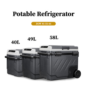 Réfrigérateur EZGW61 Alpicool pour voiture 12V 24V DC, compresseur portable, réfrigérateur-congélateur pour voiture, camion, extérieur, avec batterie - Product Image 5