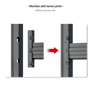 เตียงสองชั้นโลหะแบบเปิดประทุนดีไซน์เรียบง่ายทันสมัยประหยัดพื้นที่ใช้งานหนักทนทานมีโครงสร้างแบบเคาะลงปรับแต่งได้ห้องนอนขนาด - Product Image 4