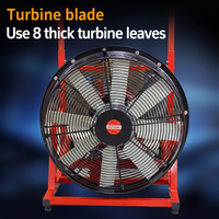 Ventilateur d'extraction de fumée mobile YYS1.0/5.3-21 à turbine hydroélectrique 530mm 21000m³/h pour urgences
