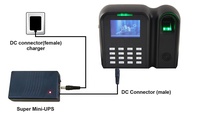 Système de pointage d'heures avec lecteur de carte RFID et port USB, enregistrement des heures par empreinte digitale T9