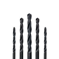 Jeu de forets hélicoïdaux à tige droite en cobalt HSS M42 pour perçage de métaux, finition oxyde noir, marque BOSSL, garantie OEM de 6 mois