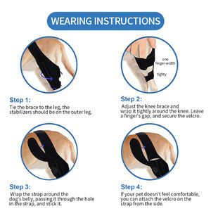 KS-2207 # สุนัขแตกหักกระดูกขาคงที่อุปกรณ์พยุงข้อเข่าสำหรับสุนัขทำจากนีโอพรีน - Product Image 6