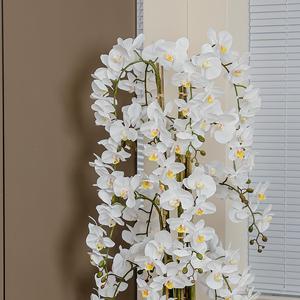 Orchidée Phalaenopsis Artificielle en Pot Grande Taille Mengjie Handicrafts – Composition Florale Décorative d'Intérieur - Product Image 3
