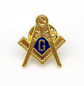 Bán Buôn Tùy Chỉnh Vàng Freemason Kim Loại Chết Đúc Thủ Công Mỹ Nghệ Tùy Chỉnh Masonic Mặt Hàng Men Huy Hiệu Ve Áo Pins Với Lụa Màn Hình In Ấn - Product Image 2