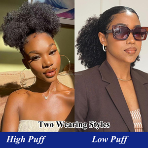 Cheveux vierges indiens naturels <span class=keywords><strong>queue</strong></span> <span class=keywords><strong>de</strong></span> <span class=keywords><strong>cheval</strong></span> afro crépus bouclés en cheveux humains, véritables extensions <span class=keywords><strong>de</strong></span> cheveux crépus bouclés en <span class=keywords><strong>queue</strong></span> <span class=keywords><strong>de</strong></span> <span class=keywords><strong>cheval</strong></span> avec cordon <span class=keywords><strong>de</strong></span> serrage - Product Image 5