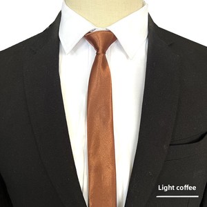 <span class=keywords><strong>Cravate</strong></span> en polyester formelle et décontractée, à nouer, couleur unie, version étroite, rouge brillant, noir, bleu marine, en polyester et soie pour <span class=keywords><strong>homme</strong></span>, vente en gros - Product Image 6