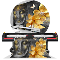 Impresora UV de Formato Grande MTuTech de 1.9m 3.2m, Impresora UV de Rollo a Rollo para Cuero, Papel Tapiz, Lienzo, Máquina Impresora Digital