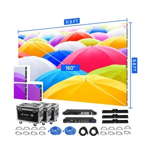 p3 p4 p5 p6 p7.62 Led Video Wall System Package Indoor Display Exhibition Booth Stage Screen Panel digital signage and displays