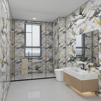 Papier peint en vinyle PET, motif marbre, autocollant, revêtement mural en PVC, rouleaux pour la décoration de la maison, films pour meubles, salle de bain
