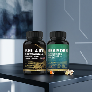 Offre Spéciale : Capsules de Gélules Molles au Gingembre, à la Mousse de Mer et à l'Huile de Nigelle – Complément de Santé Naturel pour Adultes, Bénéfices Antioxydants, Immunité - Product Image 1