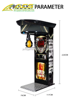 ACS Games Source Factory Machine de boxe d'arcade avec sac de frappe électrique, en fibre de verre, pour parc d'attractions, version anglaise
