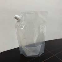 Sacs en plastique LDPE transparents à fond carré mat pour le stockage de shampooing d'huile de parfum 3ml 5ml 10ml 20ml masques faciaux d'échantillon de poche