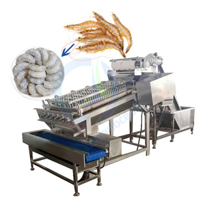 Pelador automático de camarón rojo de Argentina, máquina de pelado y desvenado de gambas Vannamei, línea de procesamiento de camarones - Product Image 2