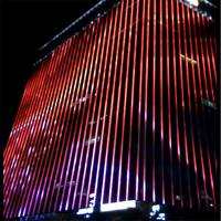 DMX Adreslenebilir Renkli LED RGB Dijital Tüp Dış Mekan Bina Dekorasyonu İçin