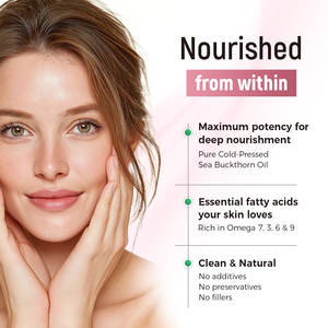 Cápsulas de Aceite de Espino Amarillo Orgánico Laicuherb, Suplemento Dietético Vegano con Omega 3-6-7-9 para Adultos, para un Brillo y Luminosidad Natural de la Piel - Product Image 2