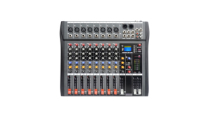 มิกเซอร์เสียงดิจิตอลแบบพกพา 6 แชนแนล ตัวเครื่องโลหะ พร้อมบลูทูธ USB XLR TRS อินพุต สำหรับงานแสดงสด - Product Image 6