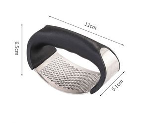 Innovative New Stainless Steel <b>Garlic</b> Press Classic Rocker Mincer Crusher with Peeler and Scraper Metal <b>Garlic</b> <b>Chopper</b> - Product Image 5