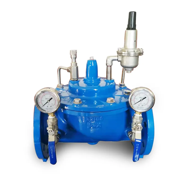 200X 500X Venta caliente DI/SS cuerpo Válvula de control de agua PRV Válvula reductora de presión Válvula de alivio de presión