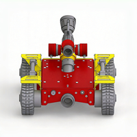 Robot Pemadam Kebakaran Fire Monitor 600L/mnt dengan Jangkauan Semprot 35 Meter, Waktu Operasi 2 Jam, Kontrol Jarak Jauh Nirkabel 200 Meter