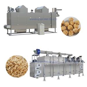 Machine à hacher les morceaux de soja texturés par extrusion entièrement automatique avec friteuse - Product Image 4