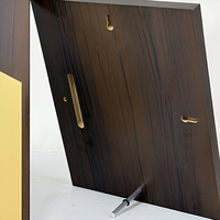 Plaque de récompense en bois avec logo personnalisé, plaque en métal haut de gamme, trophée, plaque de reconnaissance d'entreprise, plaque de récompense en bois