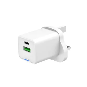 China New Arrival Slim Uk Plug Type C Charging Usb Wall I Phone Original 12 13 14 Pro 18W 20W Pd Power Adapter Charger