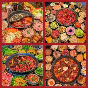 Chongqing Style Hot <b>Pot</b> Black Iron <b>Pot</b> 6.1L 10L <b>Large</b> Capacity Smokeless Pan For Commercial Use - Product Image 4