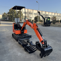 LIVRAISON GRATUITE Mini-excavatrice 1,8 tonne neuve pour ferme, pelle sur chenilles Euro 5 CE EPA Diesel, petite pelle pour travaux de terrassement, mini-benne sur chenilles