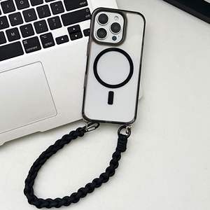 Funda <span class=keywords><strong>de</strong></span> teléfono <span class=keywords><strong>de</strong></span> acrílico transparente <span class=keywords><strong>de</strong></span> alta calidad para IP17promax con pulsera <span class=keywords><strong>de</strong></span> cordón magnético y características <span class=keywords><strong>de</strong></span> carga inalámbrica - Product Image 4