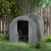 Abri de rangement extérieur imperméable avec 2 fenêtres et porte à fermeture éclair, abri portable pour vélos et motos, tente de jardin