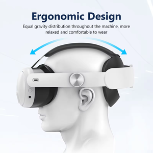 Correa de Soporte para la Cabeza para <span class=keywords><strong>Gafas</strong></span> de Realidad Virtual, Correa Elite Ajustable, Accesorios de Realidad Virtual, Banda Cómoda para la Cabeza para <span class=keywords><strong>Oculus</strong></span> Quest 3 - Product Image 2