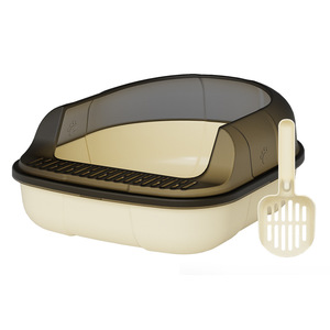 Large <b>Cat</b> Litter <b>Box</b> Oval Extra Large Capacity With Scoop For <b>Cats</b> Thickened PP Material - Product Image 2