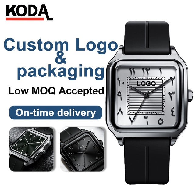 Custom Logo OEM/ODM Cross-Border New Model Alloy Analog Magnetic Silicone 9mm Waterproof Pointer Arabic Numerals Quartz Watch