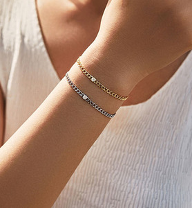 2026 Ins Minimal <b>Solid</b> S925 Sterling <b>Silver</b> Thin Chain Small Pearl <b>Bracelet</b> For Women Luxury Adjustable Daily Wrist Jewelry - Product Image 2