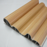 Paneles de pared WPC duraderos con diseños de listones modernos Decoraciones interiores y exteriores de madera Función impermeable