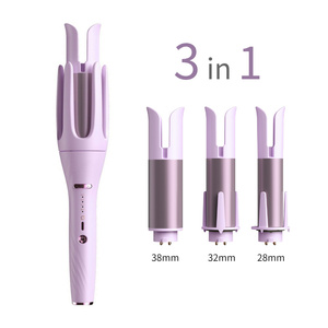 Juego de rizadores de pelo automáticos giratorios OEM con máquina rizadora, secador concentrador eléctrico LED y cepillo para el cabello - Product Image 1