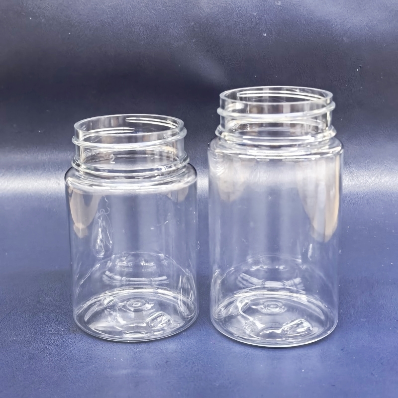 PET Plastic Cosmetic Container Candy Food Tea PET Jar with Child Resistant Pilfer Proof Cap