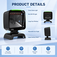 Escáner de Códigos de Barras 2D de Escritorio, Sensor CMOS 1280x800 Píxeles, Ángulo Ajustable, Escáner de Códigos de Barras 1D 2D QR