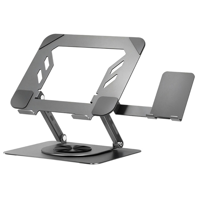 360 Degree Rotating Phone Tablet Stand Metal Portable Adjustable Desktop Tablet Stand Holder Foldable Tablet Desk Phone Stand