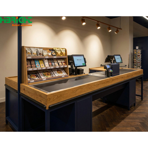 <b>Checkout</b> <b>Counter</b> 2 Compartments Modern Design Retail Store Cashier Station - Product Image 2