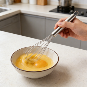 <span class=keywords><strong>Fouet</strong></span> à œufs en acier inoxydable - Outil de mélange de <span class=keywords><strong>cuisine</strong></span> durable pour la pâtisserie, le fouettage de la crème, des œufs et la <span class=keywords><strong>cuisine</strong></span> - Product Image 4